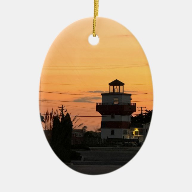 Lighthouse Sunset Ornament (Framsidan)