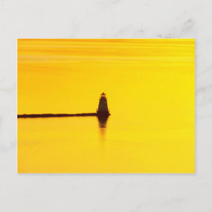Lighthouse Sunset Vykort
