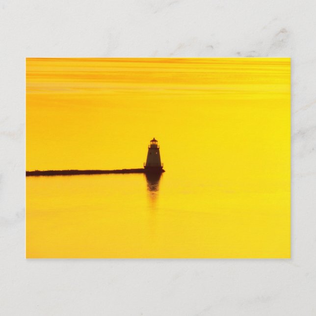 Lighthouse Sunset Vykort (Framsida)