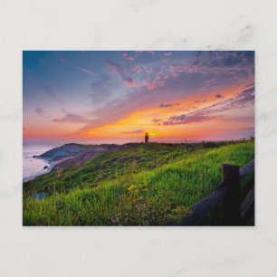 Lighthouse Sunset Vykort