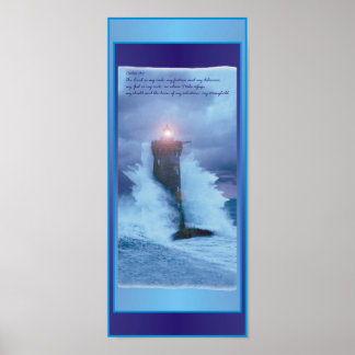 'Lighthouse Vågar Psalms 16" x 7" Poster