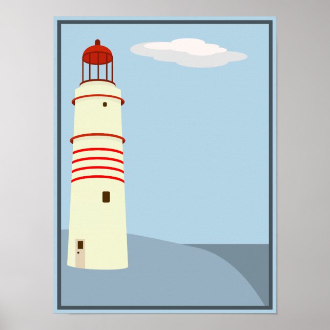 Lighthouse vintage poster (Framsidan)