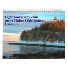 LighthouseGuy.com 2013 Maine Lighthouse Calendar Kalender