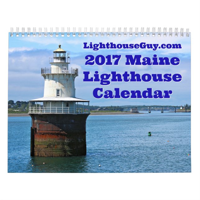 LighthouseGuy.com 2017 Maine Lighthouse Calendar Kalender (Omslag)
