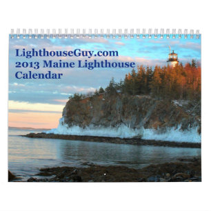 LighthouseGuy.com Maine fyrkalender 2013 Kalender