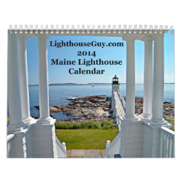 LighthouseGuy.com Maine fyrkalender 2014 Kalender