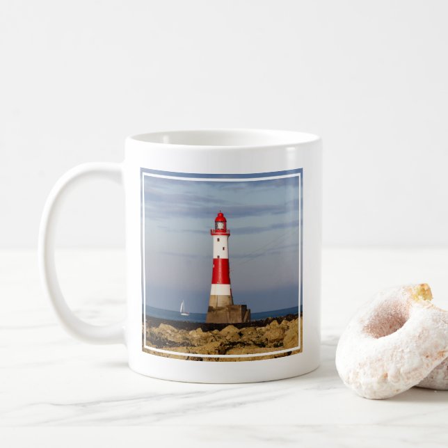 Lighthouses | Beachy Head Lighthouse England Kaffemugg (Med munk)