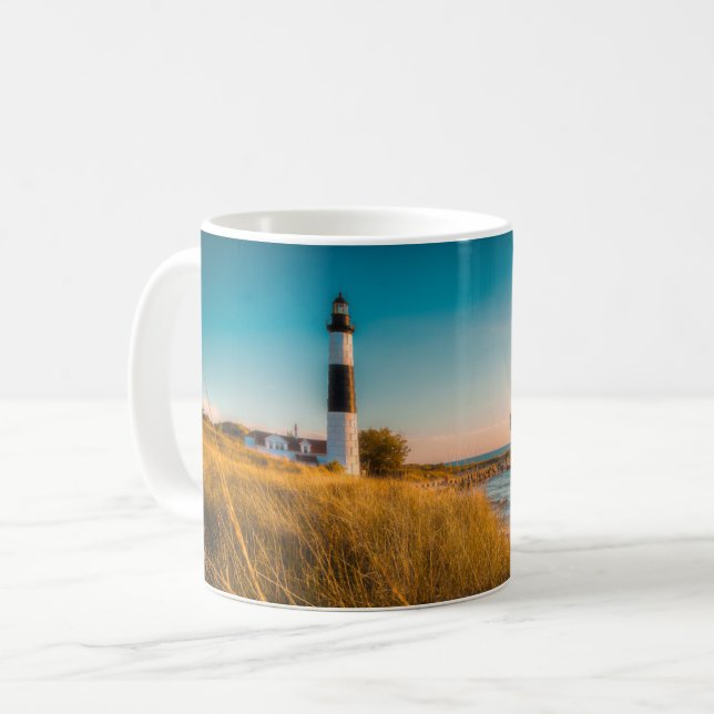 Lighthouses | Big Sable Lighthouse Ludington, MI Kaffemugg (Framsida vänster)