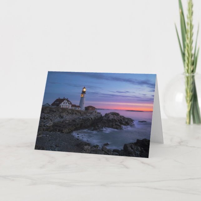 Lighthouses | Cape Elizabeth Maine Lighthouse Kort (Framsida)