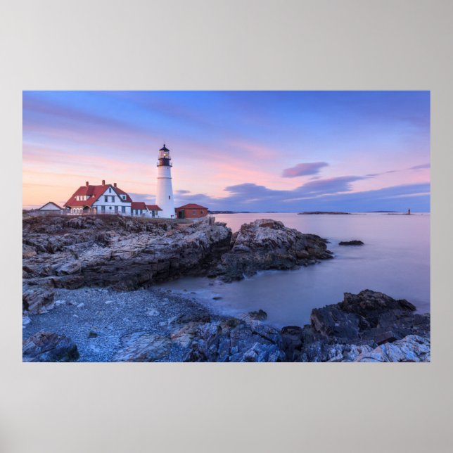 Lighthouses | Cape Elizabeth, Maine Poster (Framsidan)