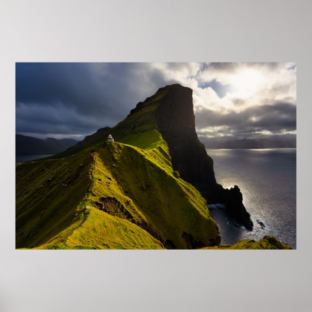 Lighthouses | Faroe Islands Denmark Poster (Framsidan)