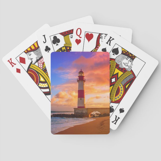 Lighthouses | Itapuã Lighthouse Bahia Brazil Casinokort (Baksidan)