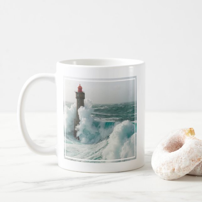 Lighthouses | Jument Lighthouse Ouessant France Kaffemugg (Med munk)