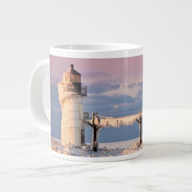 Lighthouses | Lake Michigan Lighthouse Jumbo Mugg (Framsida vänster)