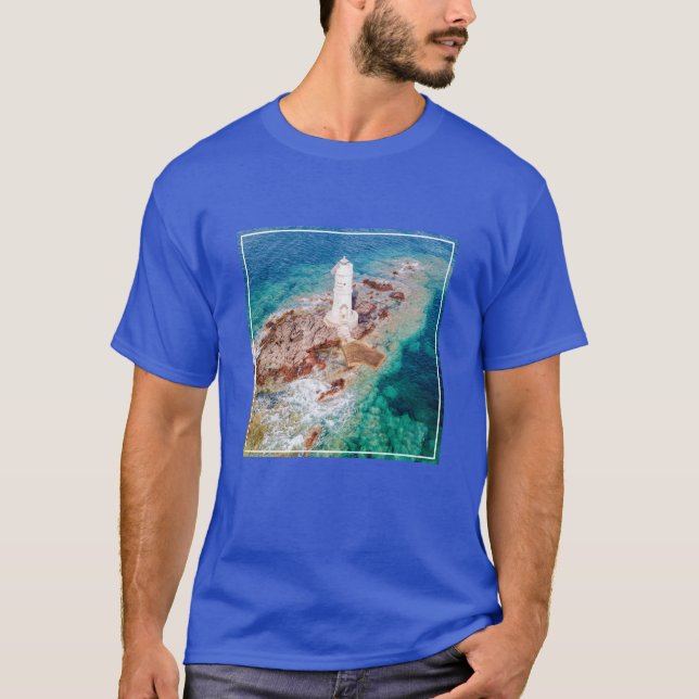 Lighthouses | Mangiabarche Lighthouse Italy T Shirt (Framsida)