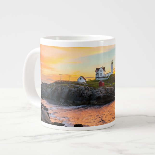 Lighthouses | Nubble Lighthouse Maine Jumbo Mugg (Framsida vänster)
