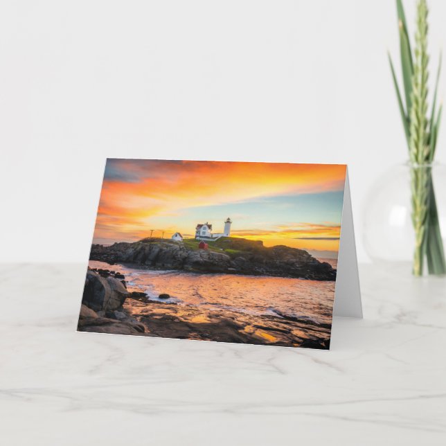 Lighthouses | Nubble Lighthouse Maine Kort (Framsida)