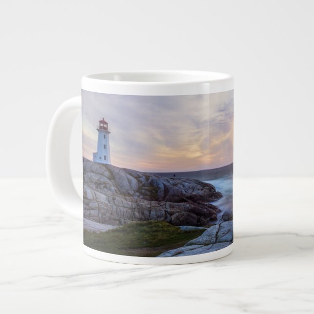Lighthouses | Peggy's Cove Lighthouse Nova Scotia Jumbo Mugg (Framsida vänster)