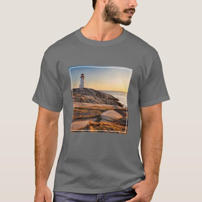 Lighthouses | Peggy's Cove Nova Scotia T Shirt (Framsida)