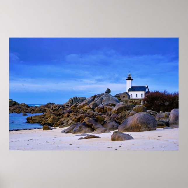 Lighthouses | Phare de Pontusval France Finistere Poster (Framsidan)