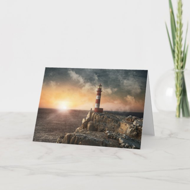 Lighthouses | Red & White Lighthouse Kort (Framsida)