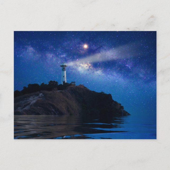 Lighthouses | Starry Night Lighthouse Vykort (Framsida)