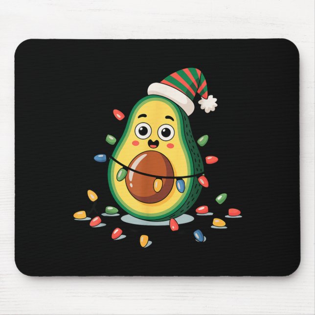 Lighting Avocado Ugly Christmas Sweater Guacamole  Musmatta (Framsidan)
