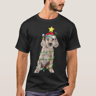 Lighting Julafton Träd Matching Santa English Sett T Shirt
