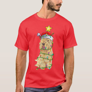 Lighting Julafton Träd Matching Santa Wheaten Terr T Shirt