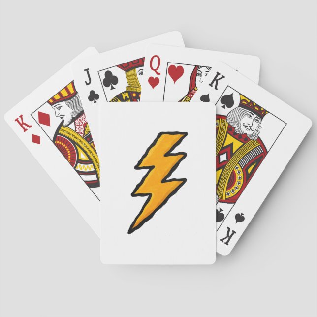 Lightning bolt casinokort (Baksidan)