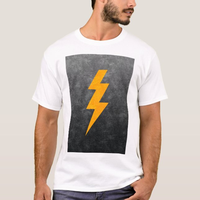 Lightning Bolt in Concrete T Shirt (Framsida)