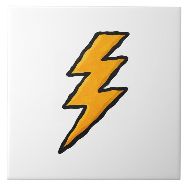 Lightning bolt kakelplatta (Framsidan)