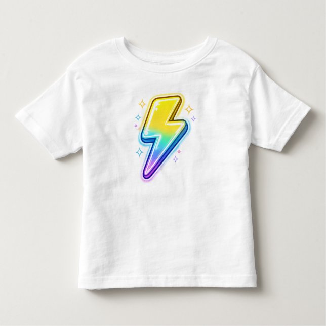 Lightning Bolt Y2K Toddler T-Shirt (Framsida)