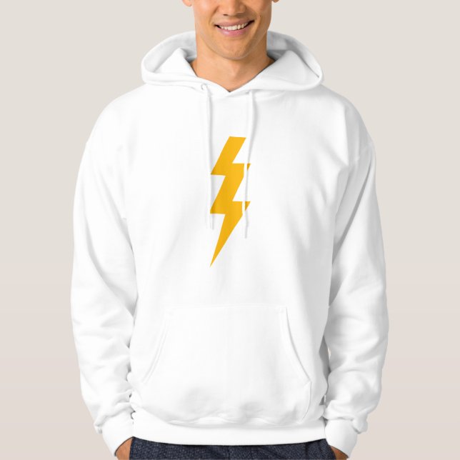 Lightning Bolt Yellow Hoodie (Framsida)