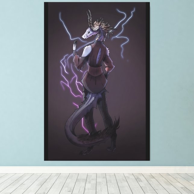 Lightning Dragon Canvastryck (Insitu (trägolv))