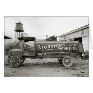 Lightning Motor Fuel Truck, 1920 Hälsningskort