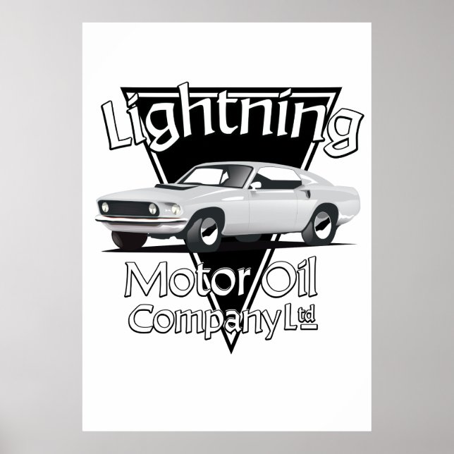 Lightning Motor Oil Company Ltd. Poster (Framsidan)