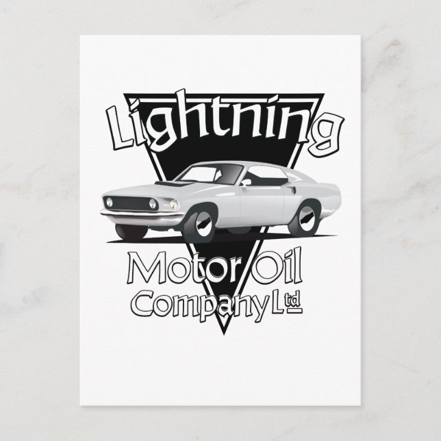 Lightning Motor Oil Company Ltd. Vykort (Framsida)