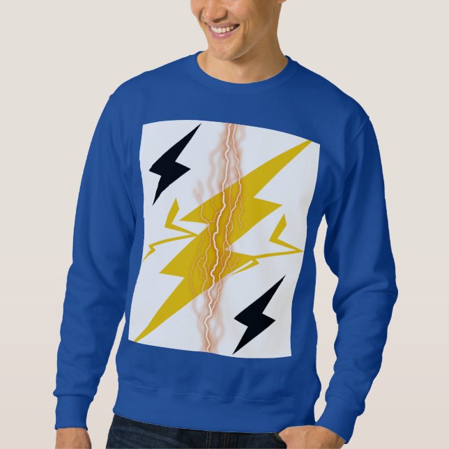Lightning Shirt Lång Ärmad Tröja (Framsida)