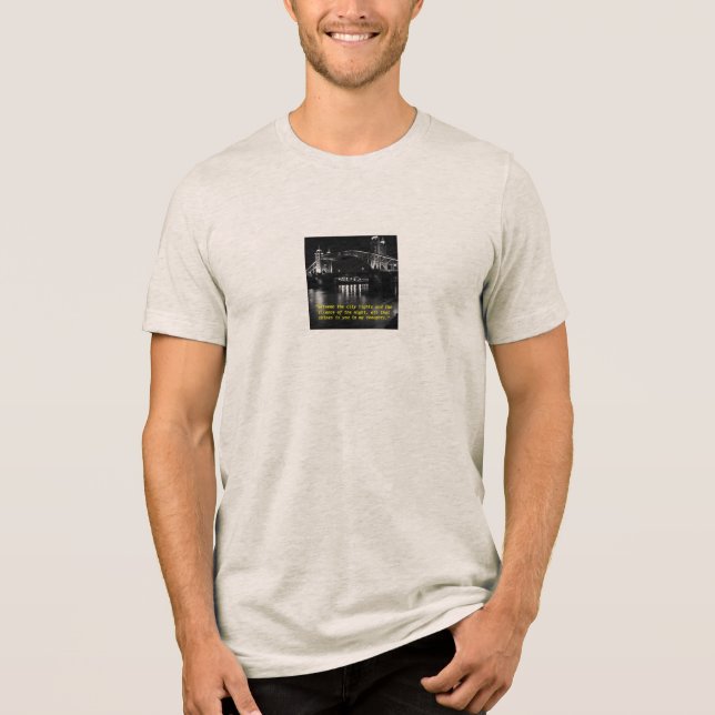 "Lights that Whisper Your Name" T Shirt (Framsida)
