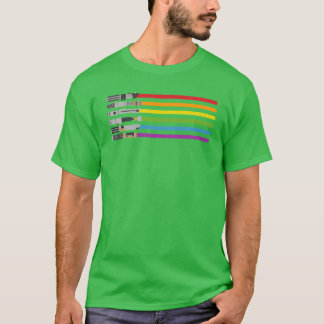 Lightsaber Rainbow girl T Shirt