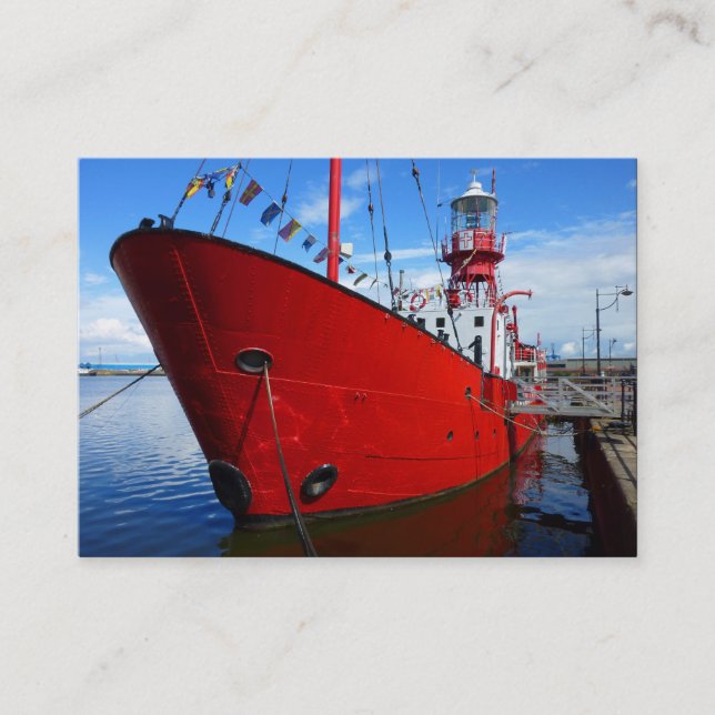 Lightship, Cardiff Bay, Cardiff. Visitkort (Framsida)