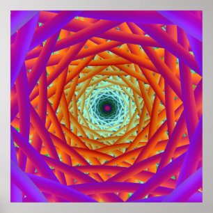 "Lightstrand Interweave" Poster
