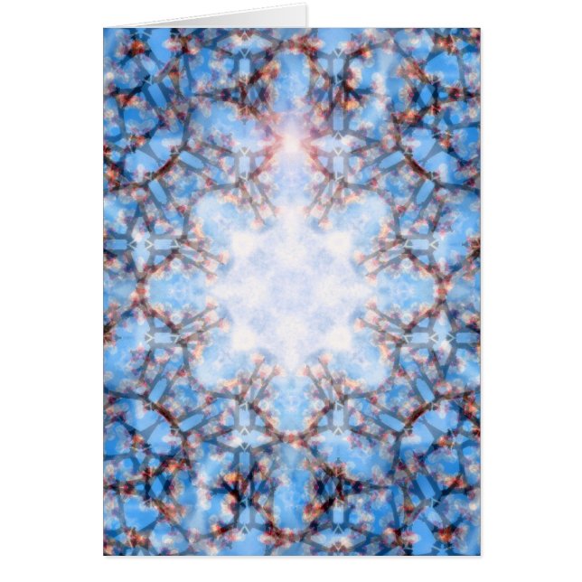 LightWhite STAR-kort Hälsningskort (Framsidan)