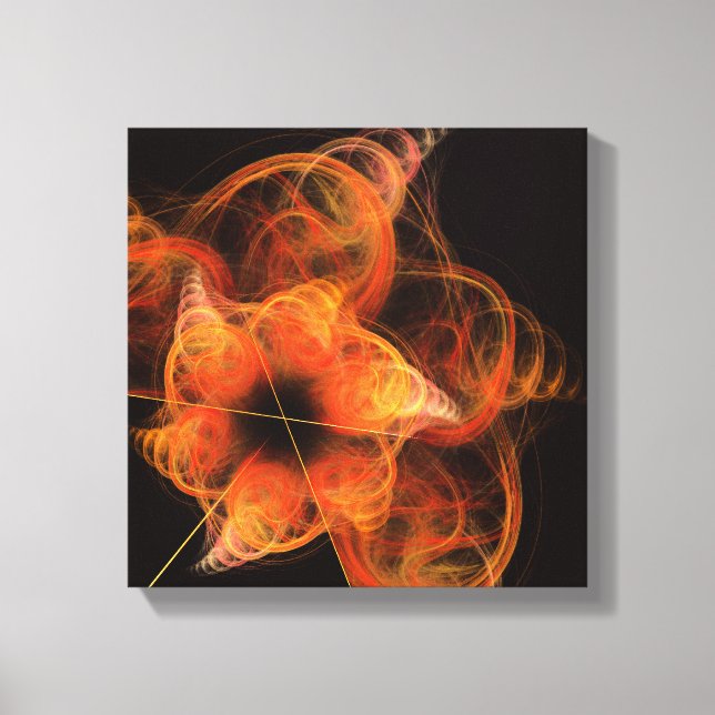 Lightworks Abstrakt Art Black and White Canvastryck (Framsida)