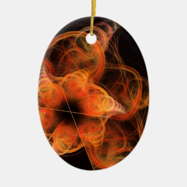 Lightworks Abstrakt Art Oval Ornament (Framsidan)