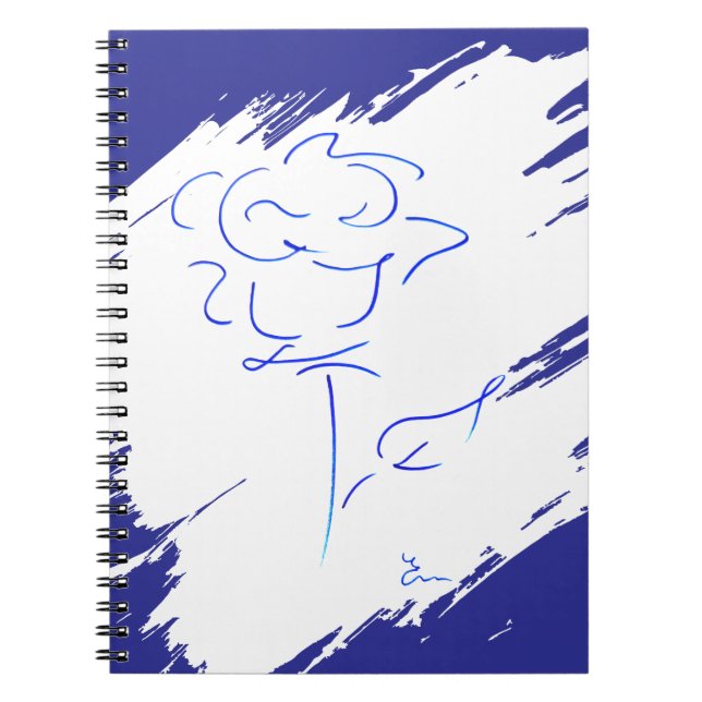 Ligne bleu 4 anteckningsbok (Framsidan)
