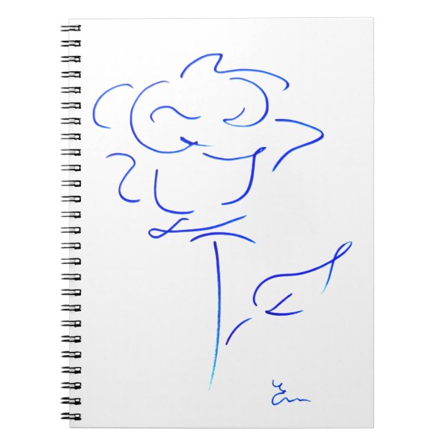 Ligne bleu 4 anteckningsbok (Framsidan)