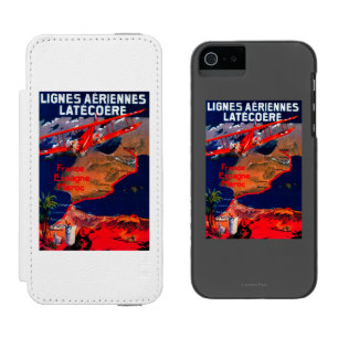 Lignes Aeriennes Latecoere vintage affisch