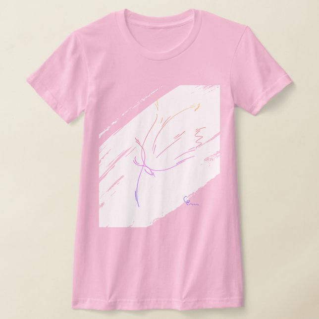 Lignes bleu 2 t shirt (Laydown)